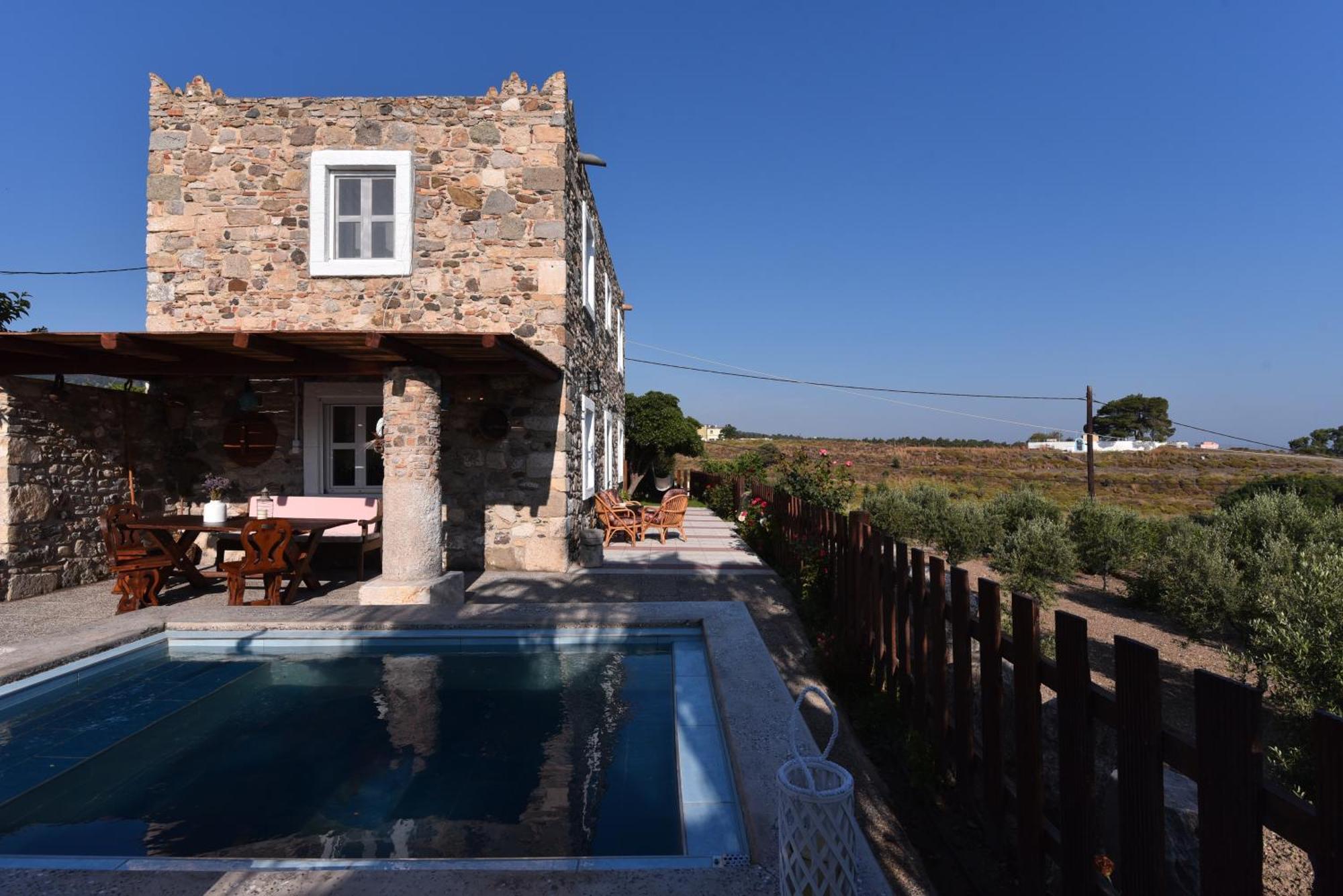 Traditional Kos Villa With Swimming Pool, Lawn Yard And Bbq المظهر الخارجي الصورة